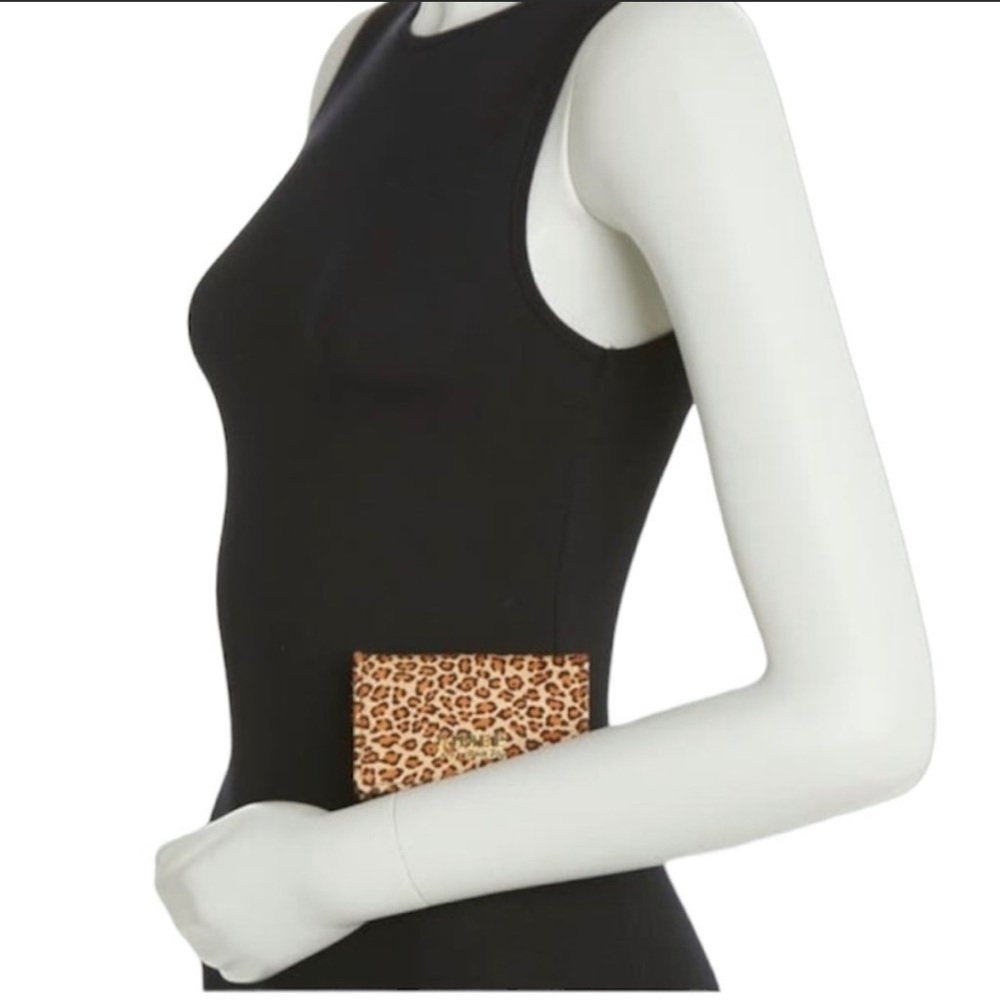 AIMEE KESTENBERG Sammy micro leopard hair calf card wallet New